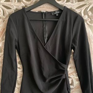 Lulus Black Long Sleeve Dress